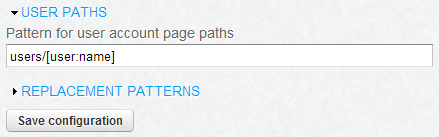 Drupal 7 Pathauto User Paths